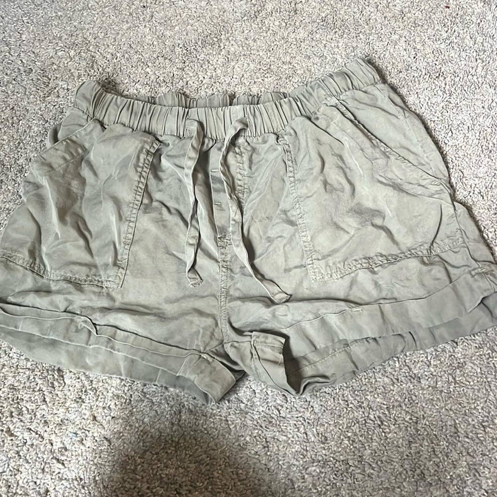 Green cargo style shorts from Love Tree